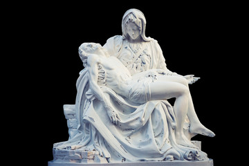 La Pieta statue - The blessed Virgin Mary holding dead Jesus Christ body - obrazy, fototapety, plakaty