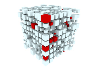 Fototapeta premium Digital Information Cube