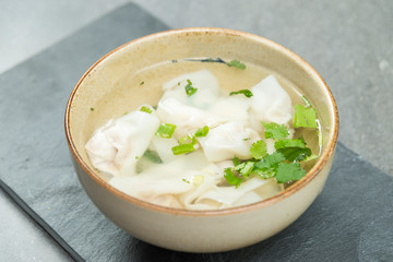 A bowl of delicious Chinese wonton