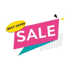 Sale banner template design, Big sale special offer. End of season special offer banner. Vector illustration