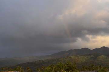 Rainbow over Oahu, Hawaii