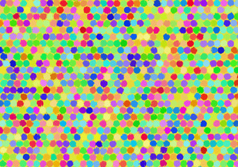 many multicolored painted rounds background