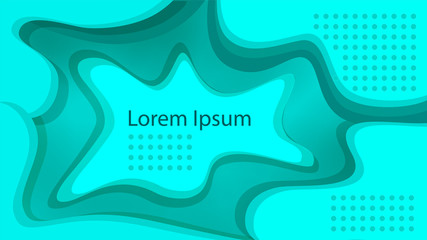horizontal abstract glowing liquid blue background. perfect use for social media banner, web banner and digital necessity