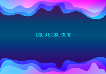 horizontal glowing colorful gradient liquid wave background. perfect use for social media banner, web banner, landing page and other digital necessity