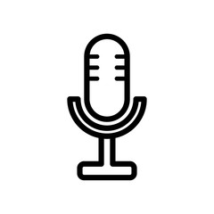 microphone icon vector template