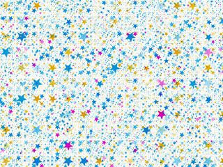 many painted stars background