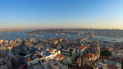 Istanbul view from galata tower