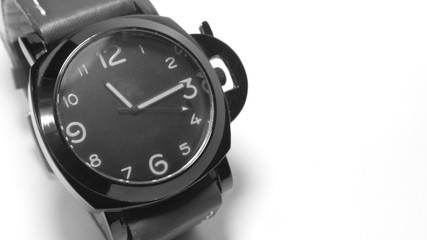Men's wrist watch in isolated mode, more elegant end luxury