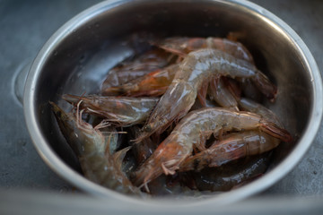 shrimp in a pan