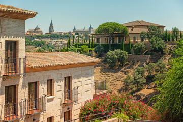 Fototapeta na wymiar Spanish villa in Toledo city, Spain