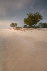 View from Maafushi island at Kaafu Atoll in Maldives.