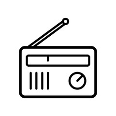 radio icon vector template