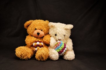 teddy bear with red heart