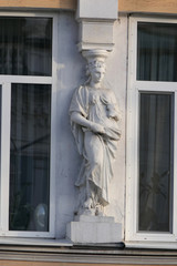 old style classic greek or roman woman statue