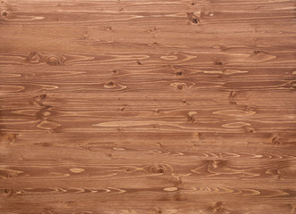 Naklejka premium Brown wooden panel background. Wood texture with natural striped pattern.