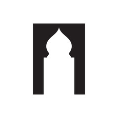 Door mosque icon design template vector