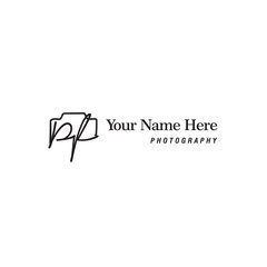 Pf Initial Signature Photography Logo
