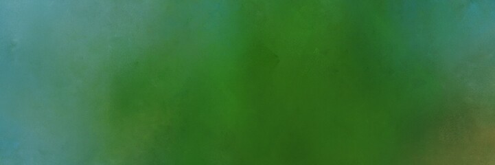 abstract painting background texture with forest green, blue chill and sea green colors and space for text or image. can be used as horizontal background texture