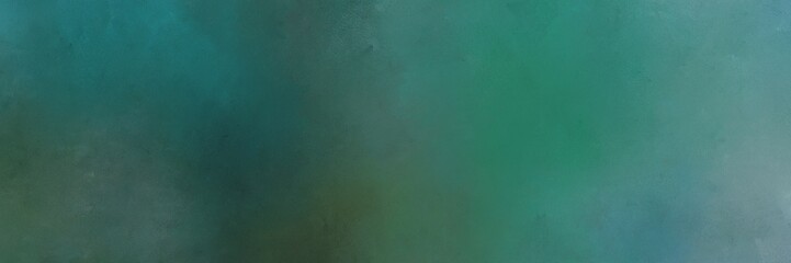 abstract painting background texture with sea green, light slate gray and cadet blue colors and space for text or image. can be used as horizontal background texture