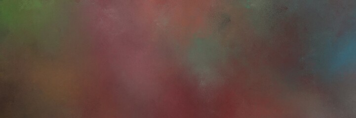 old mauve, pastel brown and teal blue colored vintage abstract painted background with space for text or image. can be used as header or banner