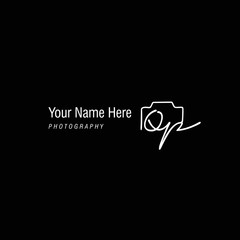 Qp Initial Signature Photography Logo