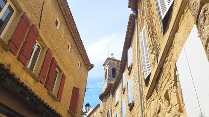 Romanesque architecture  in Chateauneuf-du-Pape, Rhone valley, France