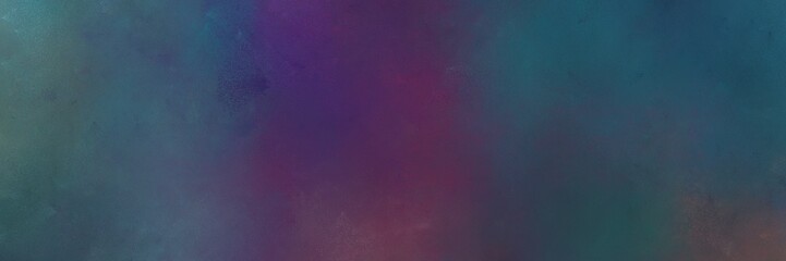 abstract painting background texture with dark slate gray, very dark magenta and teal blue colors and space for text or image. can be used as horizontal header or banner orientation