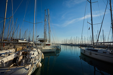 Fototapeta premium luxury yachts in the marine