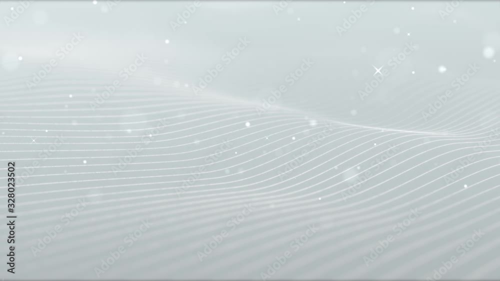 Poster light white silver wave beautiful particle background business corporate digital wave shiny surface