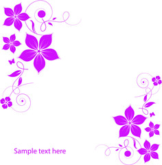 Flower background for your text