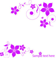 Nice flower background for your text