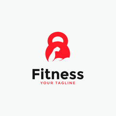 fitness or gym logo abstract creative template