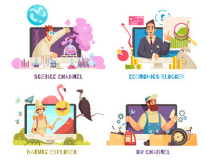 Video Blogger 2x2 Compositions