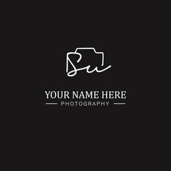 Su Initial Signature Photography Logo