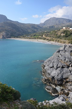 view of the sea and mountains