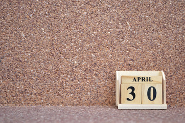 April 30, Empty gravel background.