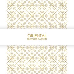 Oriental seamless pattern design. Abstract background pastel color wallpaper vector.