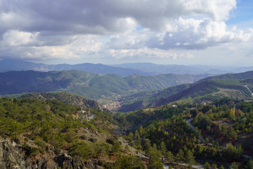 Fototapeta na wymiar View from the mountain