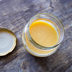 Fresh homemade ghee oil