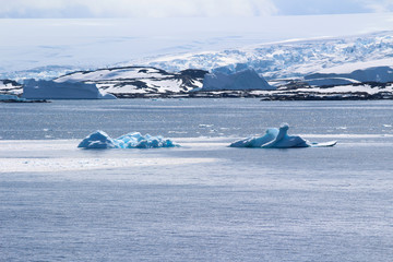 An iceberg along the coasts of the Anvers Island in the Antarctic Peninsula, Antarctica