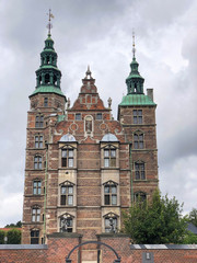 Fototapeta na wymiar Rosenborg Castle or Rosenborg Slot renaissance castle. Circa 1606 by Christian IV, Copenhagen, Denmark
