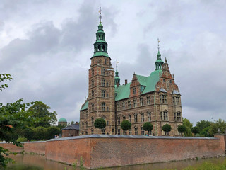 Copenhagen, Denmark - 18th August 2019: Rosenborg Castle or Rosenborg Slot renaissance castle. Circa 1606 by Christian IV