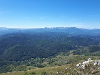 Fototapeta premium view of mountains