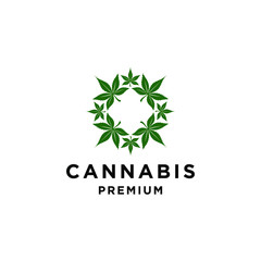 cannabis marijuana hemp leaf farm cultivation logo design icon vector template oil droplet