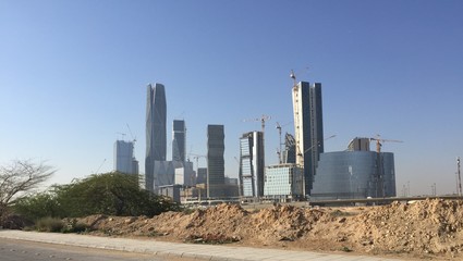 Fototapeta na wymiar RIYAD, SAUDI ARABIA, Financial District