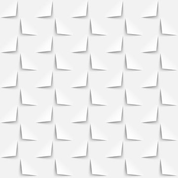 White background 3d paper style, seamless pattern
