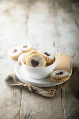 Homemade chocolate cut-out cookies