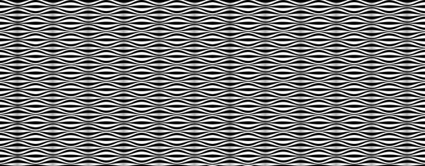 Black white striped waves-15