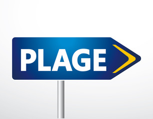 PANNEAU DIRECTION PLAGE V2