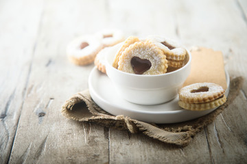 Homemade chocolate cut-out cookies